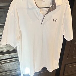 Under Armour Men's White Polo Shirt